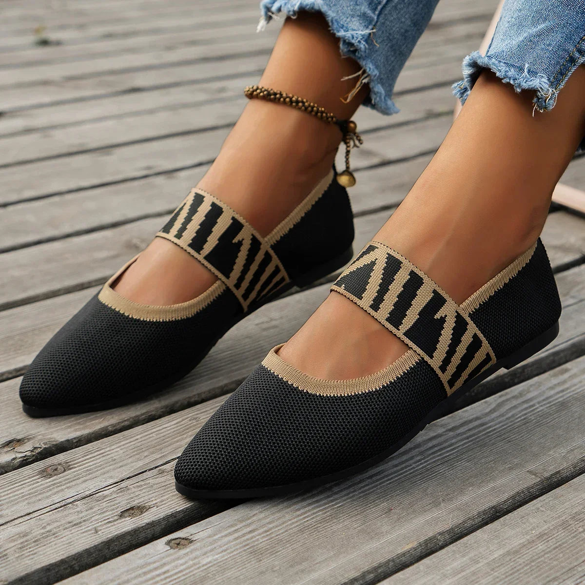 Women's Fashion Designer Loafers - Non-Slip Flat Sneakers
