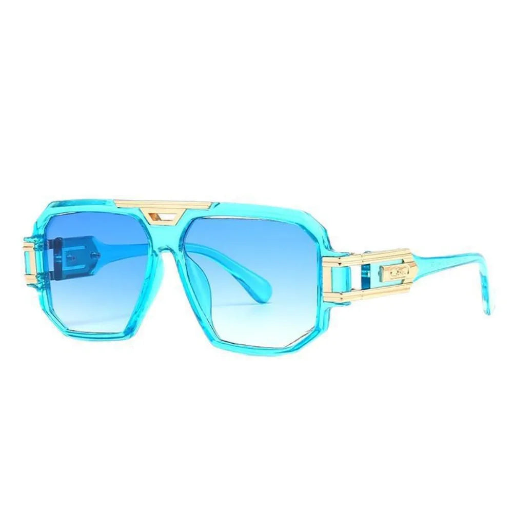 Fashion Square Full Frame Sunglasses - Large Oversized Retro HD Street Style