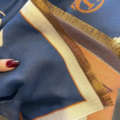 Luxury Imitation Cashmere Scarf -  Autumn Winter Warm Fashion Shawl