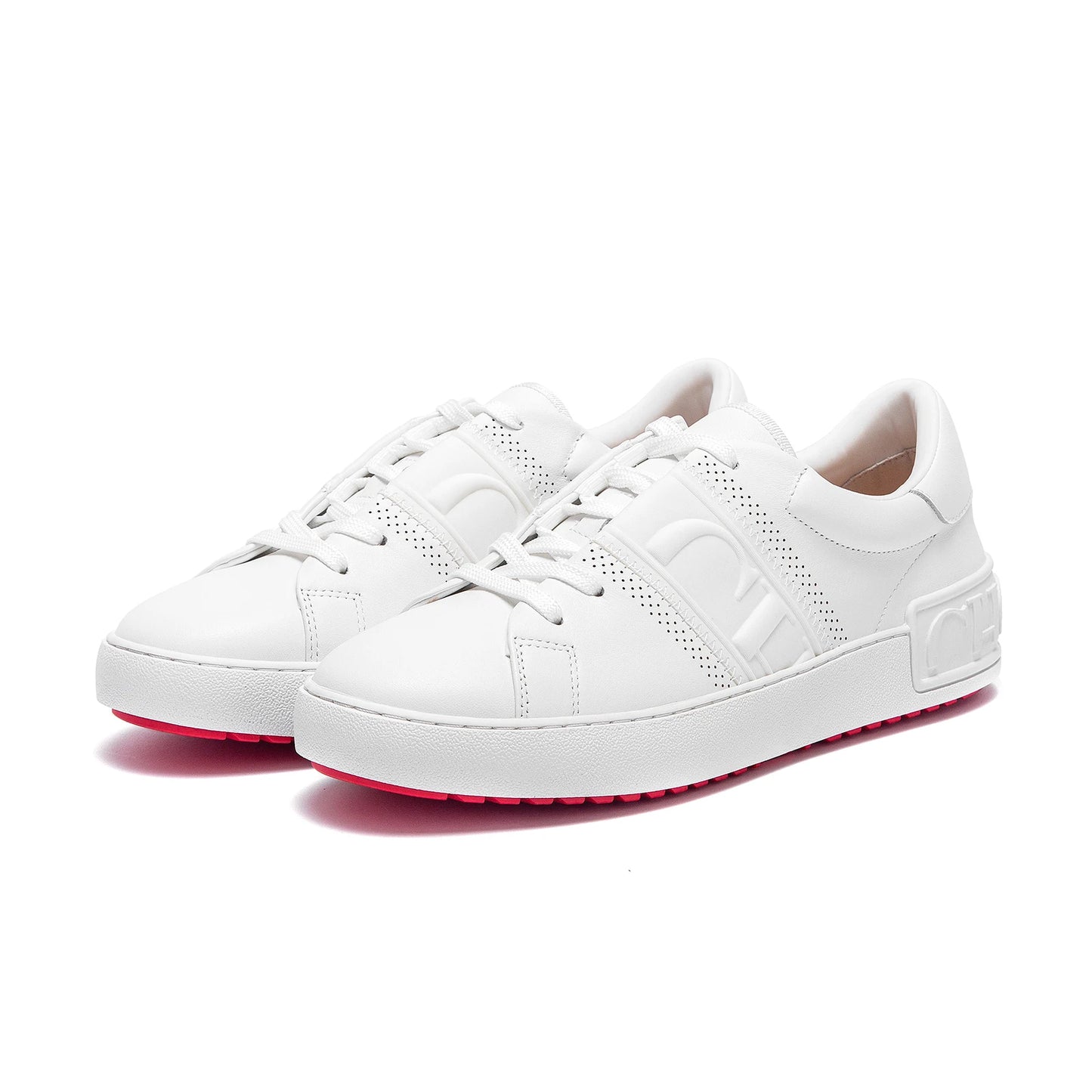 Women's White Casual Sneakers - Balance Technology Comfort Shoes