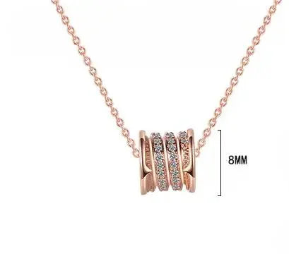925 Sterling Silver Cubic Zircon Pendant Necklace | Classic Elegance for Women