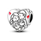 925 Sterling Silver Tree of Life, Peach Heart & Sweet Love Charm Bead | Fits Bracelets & Necklaces