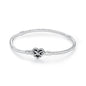 Original Sterling Silver Bracelet Love Heart Clasp Charms Beads Snake Chain Bracelets Bangles Luxury Jewelry For Women Gift