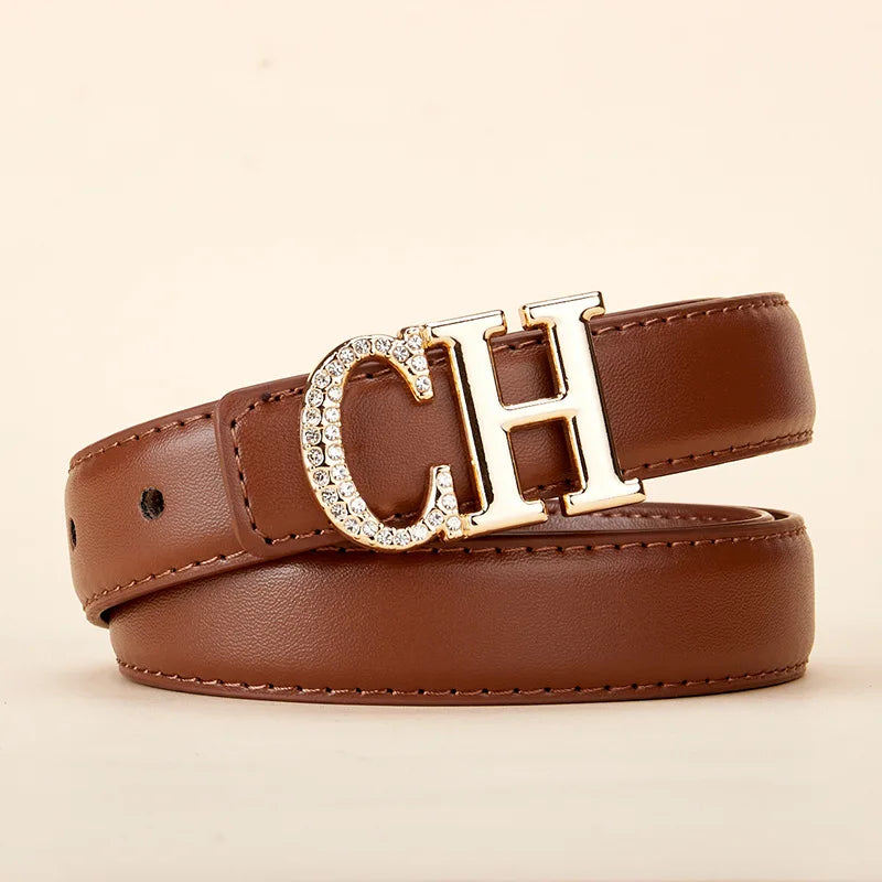 Belt Women's Retro Versatile Trendy Belt Summer New Instagram Style Small Crowd Waist Closing Jeans Belt Women
