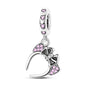 925 Sterling Silver Charm Beads | Butterfly, Crown, Heart & Perfume Bottle Zircon Charms for Women