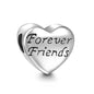 Sterling Silver Sunflower Best Friend Charm Bead - Bracelet Accessory