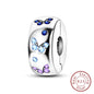 925 Sterling Silver Pink Pendant Charm Bead | Fits Pandora Bracelets & Necklaces | DIY Fine Jewelry