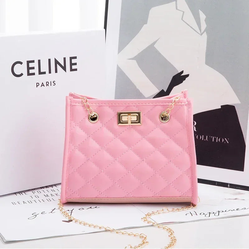 Women's Tote Bags, Handbag with Chains, Diamond Lattice Underarm Luxury Shoulder Bag for Ladies Designer Bag