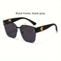 1pcs Fashionable new high-end women's sunglasses gradient color large frame UV resistant sunglasses to modify face shape