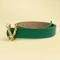 2025 Fashion V-Buckle Belt, Women's Slim Decorative Strap, Black PU Leather for Jeans, Chic Office Daily Accessory