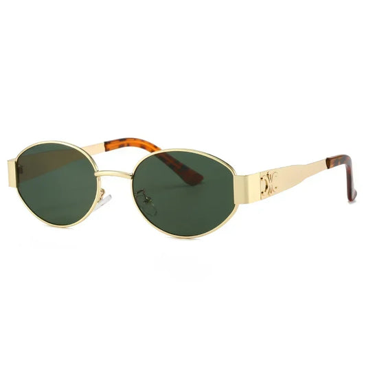 Retro Oval Metal Sunglasses - Luxury Fashion UV400 Unisex Eyewear