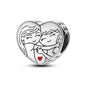 925 Sterling Silver Tree of Life, Peach Heart & Sweet Love Charm Bead | Fits Bracelets & Necklaces