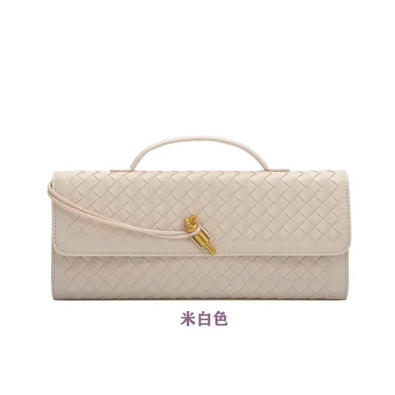 Classic Elegant Ladies Crossbody Bag Leather Handbag Shoulder Tote Luxury Designer Famous Brand Women's Chic Style