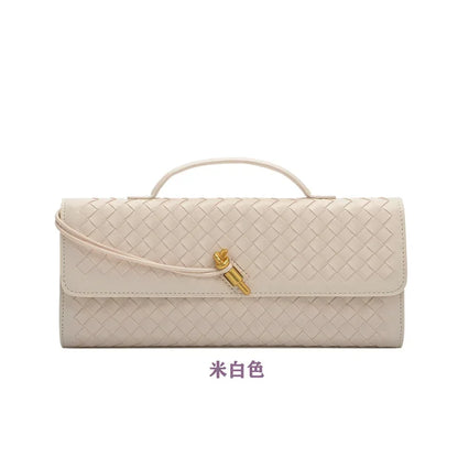 Classic Elegant Ladies Crossbody Bag Leather Handbag Shoulder Tote Luxury Designer Famous Brand Women's Chic Style