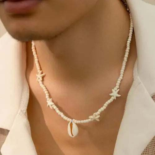 Elegant Pearl Bead Necklace - Luxury Collarbone Chain for Women & Brides
