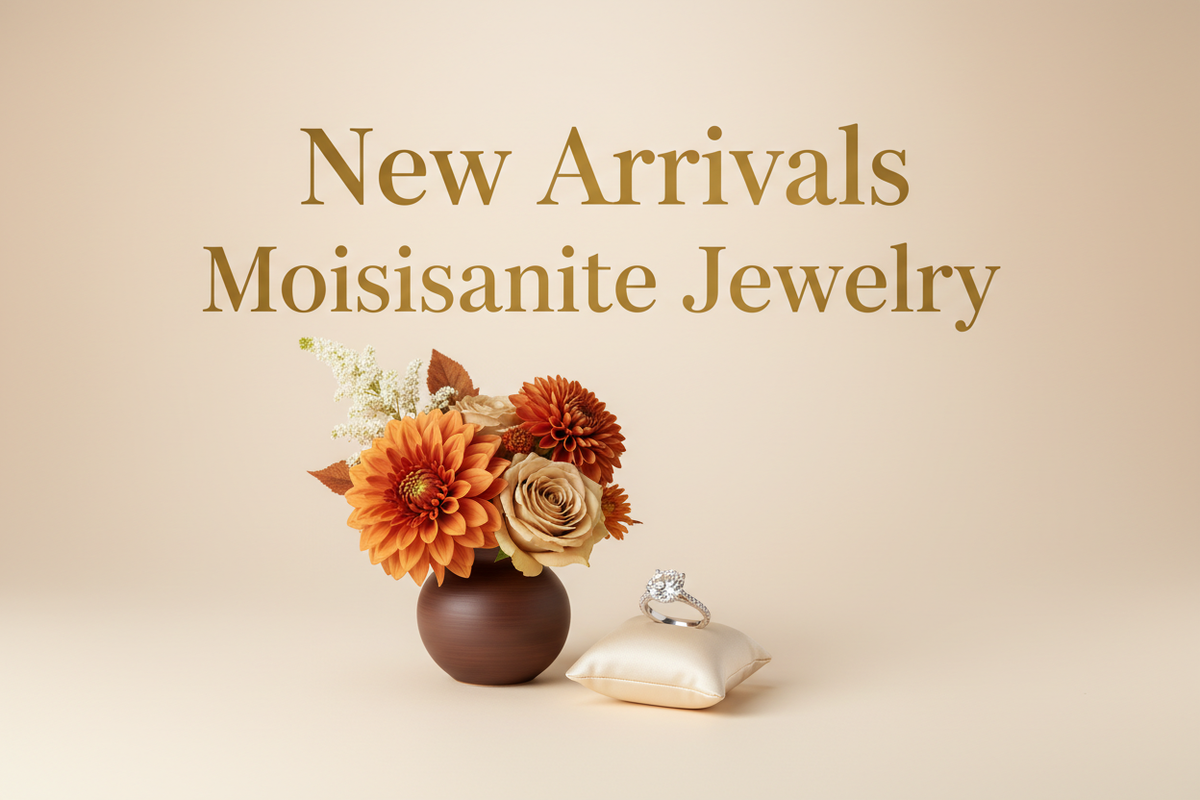 New Arrivals Moissanite Jewelry Banner - Light